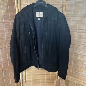 Men’s 2XL Wilson’s Black Leather Jacket *real leather*